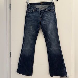 Vintage 7 For All Mankind Dark Blue Flare Jeans